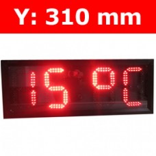 Πινακίδα led για Ρολόι Θερμοκρασία / Αντ. μέτρηση/ Ρολόι - 12"