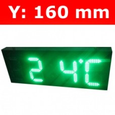 Πινακίδα led για Ρολόι Θερμοκρασία / Αντ. μέτρηση/ Ρολόι - 6"
